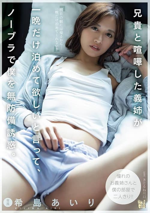 兄貴と喧嘩した義姉が一晩だけ泊めて欲しいと言って、ノーブラで僕を無防備誘惑。 希島あいり