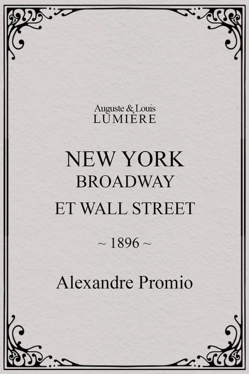 New York, Broadway et Wall Street