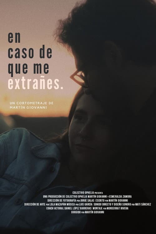 En caso de que me extrañes