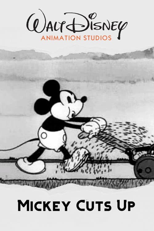 Micky mäht den Rasen