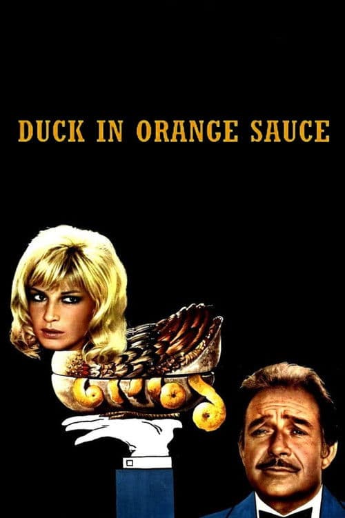 Ente auf Orange